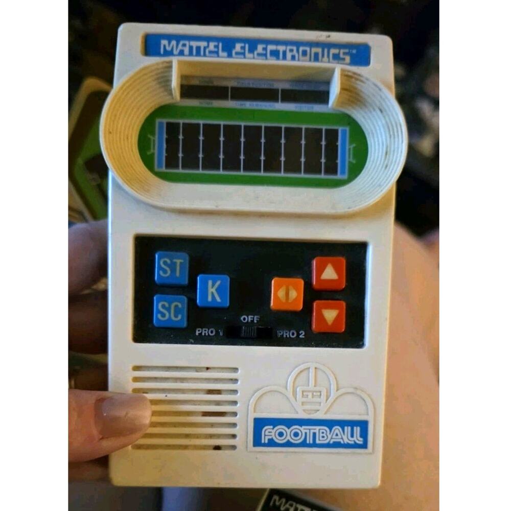 Vintage Mattel Football Electronics 1977 Original Mattel Version Football Works